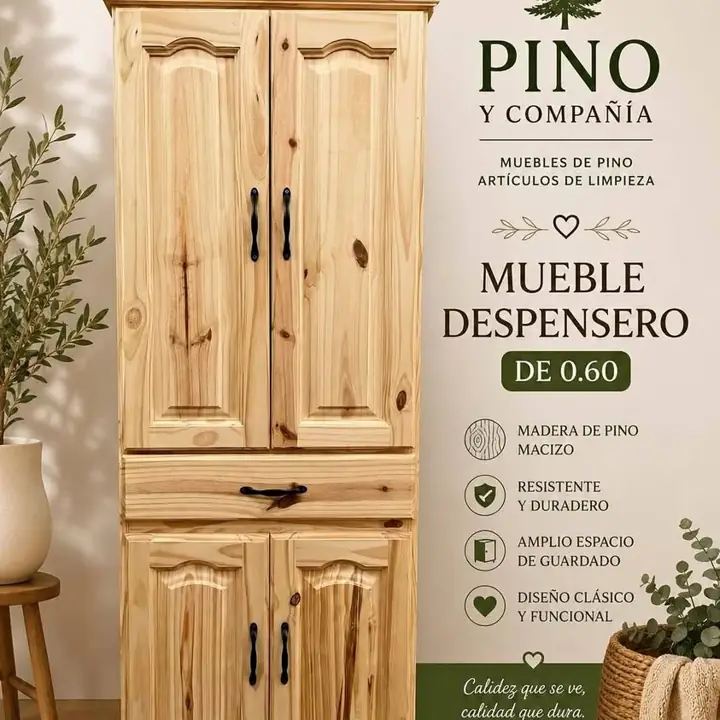 Despensero 0,60 de Pino