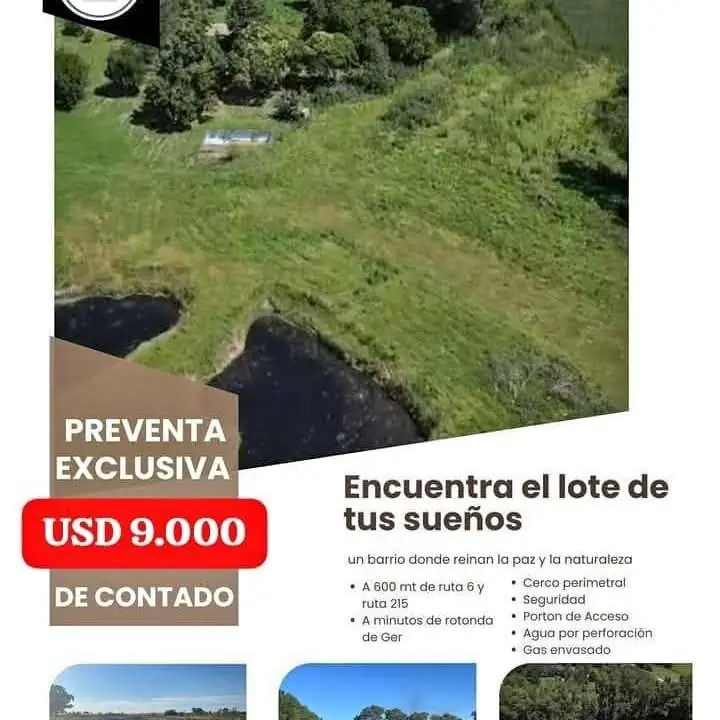 Últimos 5 lotes u$d 9.000
