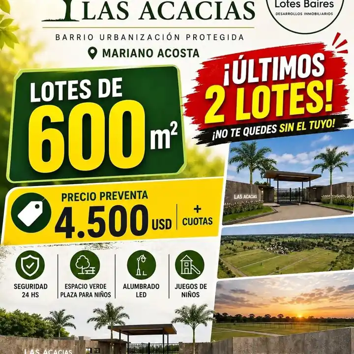 Terrenos 4500 + cuotas