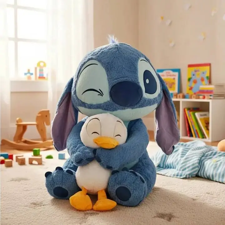 Peluche Oso Stitch Y Pato Grande. Premium Importado!