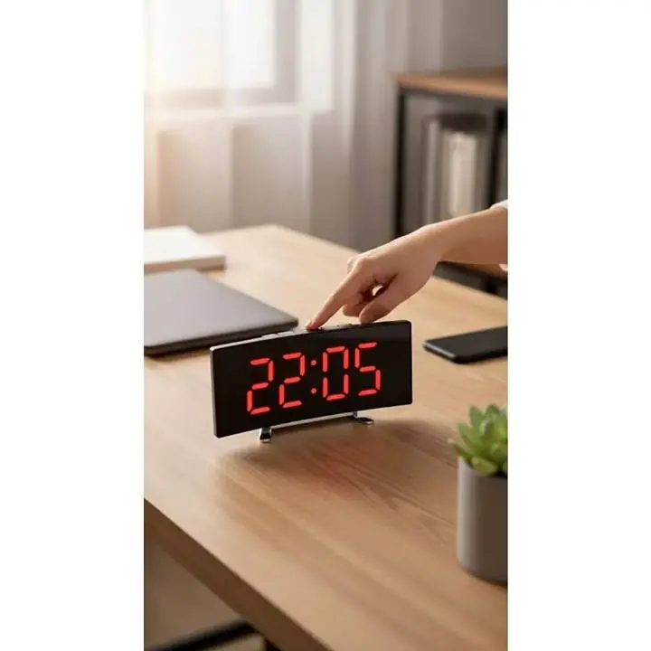 Reloj despertador moderno espejado! el mas lindo! Envios!