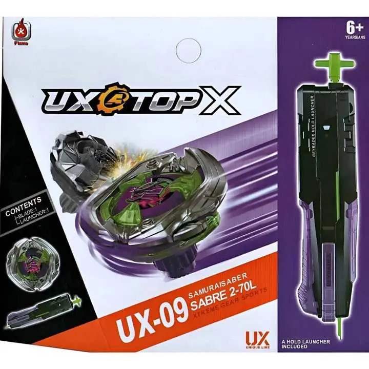 Trompo Beyblade Bx, Ux-09 Samurais Aber . con Lanzador!