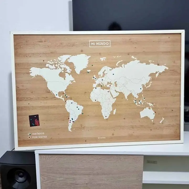 Vendo cuadro mapa mundi con iman
