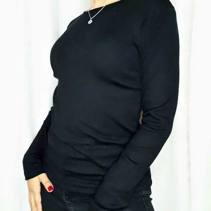 Camisetas rib cuello redondo