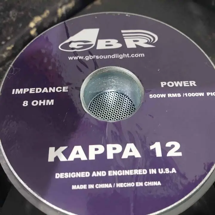 Parlantes 12 pulgadas Gbr kappa (PAR)