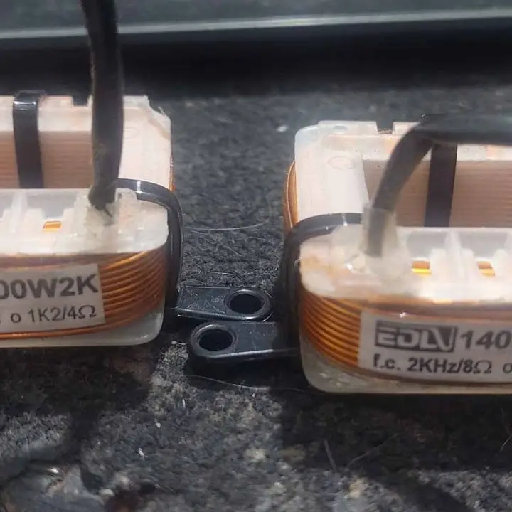 Par de filtros divisores para Graves subwoofer edl