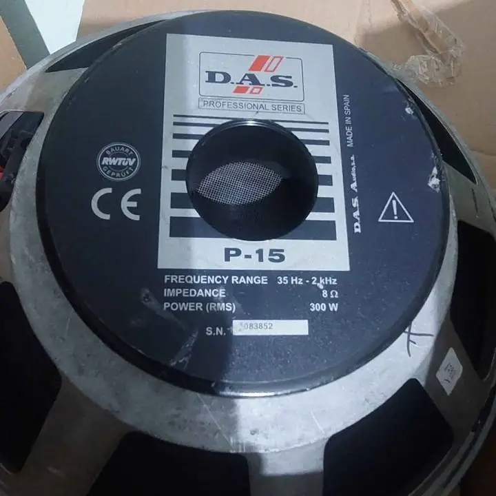 Parlante 15 Pulgadas Das. 300 rms!