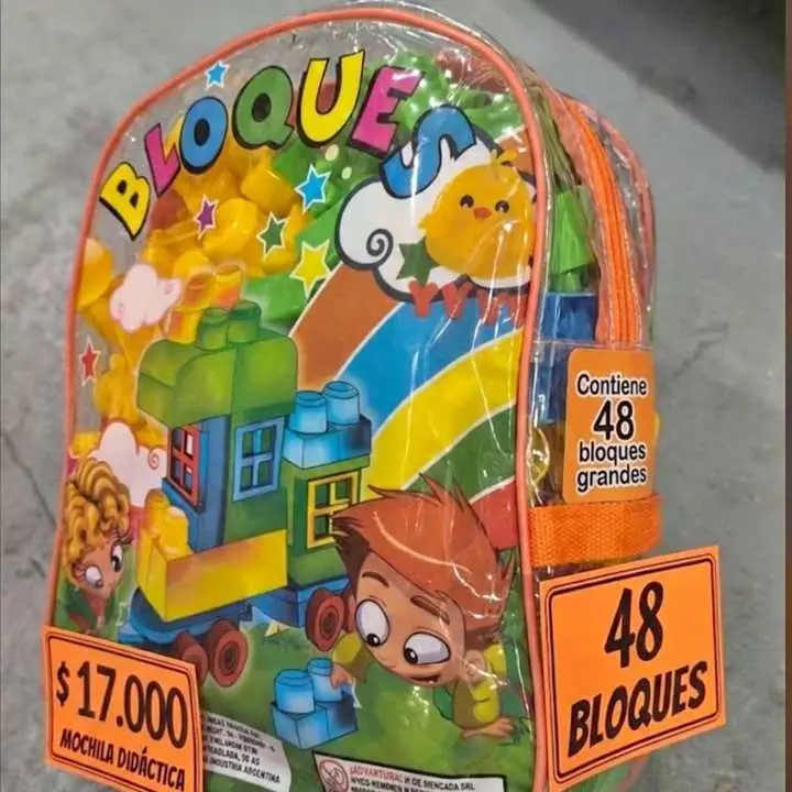 Mochila didáctica 48 bloques