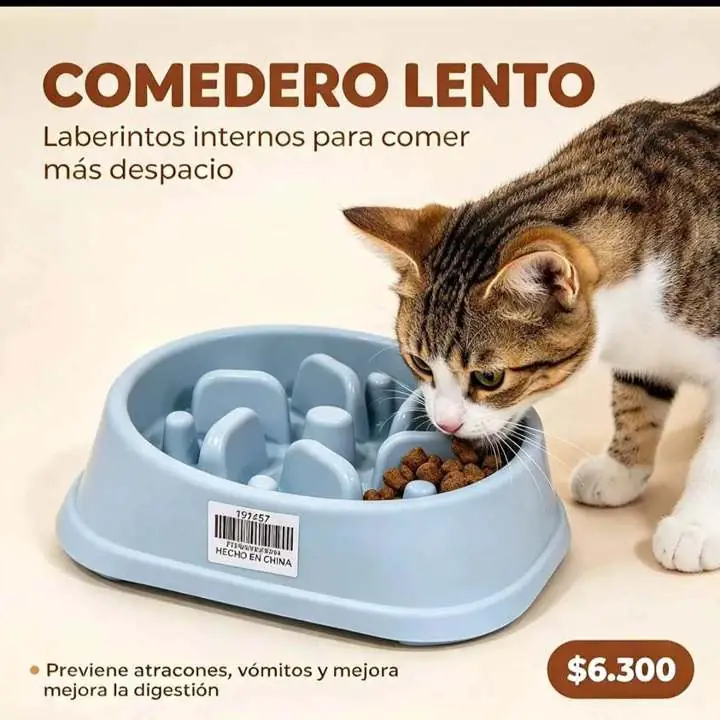 Comedero lento para mascota