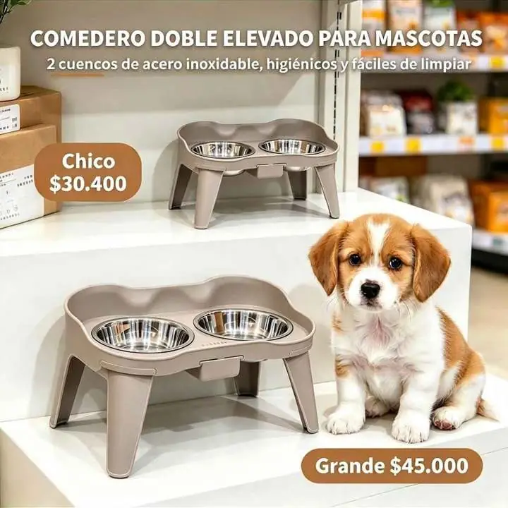 Comedero doble perro