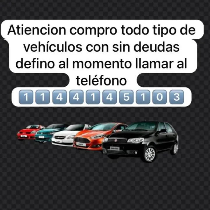 Necitas vender tu auto llámame 114-4145103