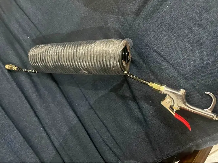 Manguera con pistola de aire para camión o colectivo