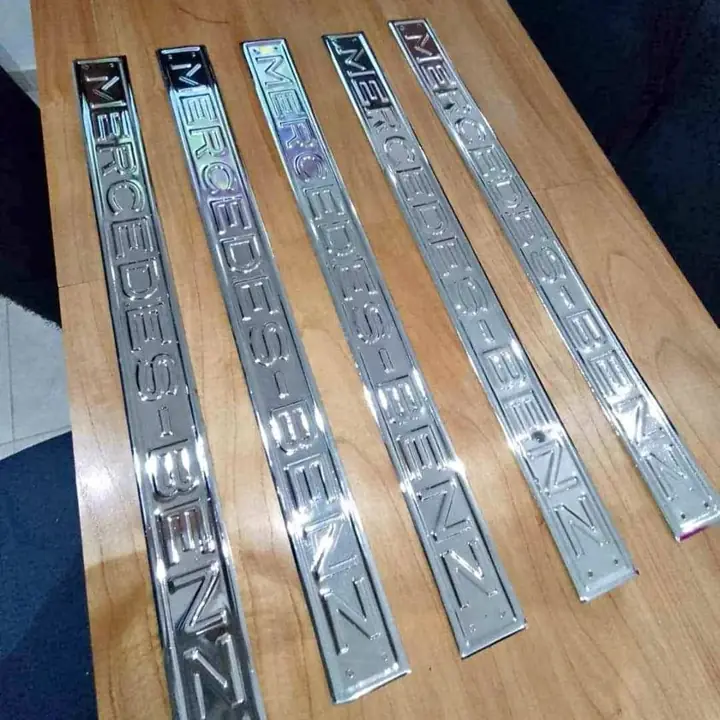 Chapa insignia mercedes benz cromadas