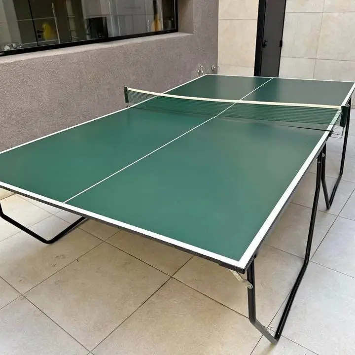 Mesa ping pong profesional plegable con ruedas + paletas + pelotas de regalo