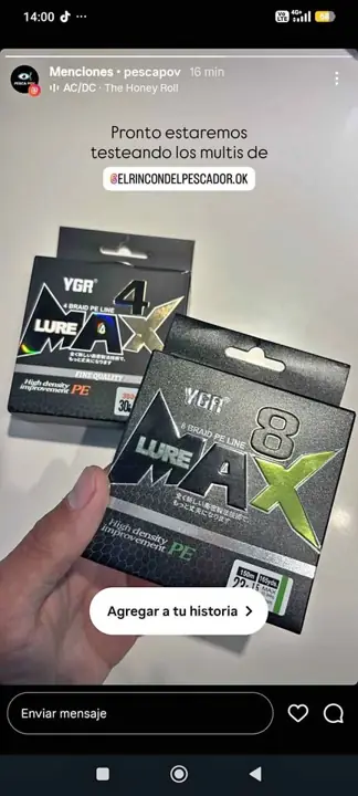 Multifilamento Pesca Ygr Max 4x Y 8x Envíos A Todo el País