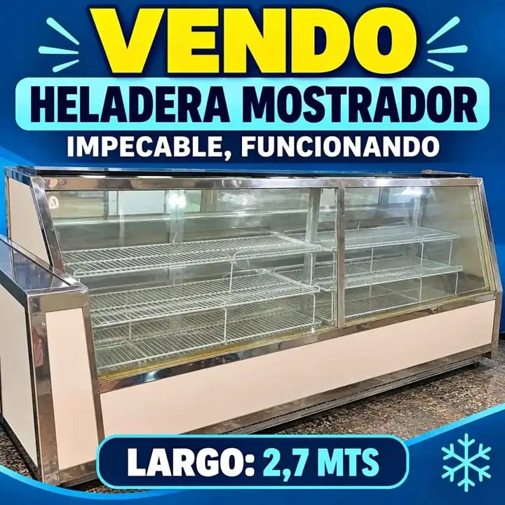 Heladera mostrador 2,7 mts