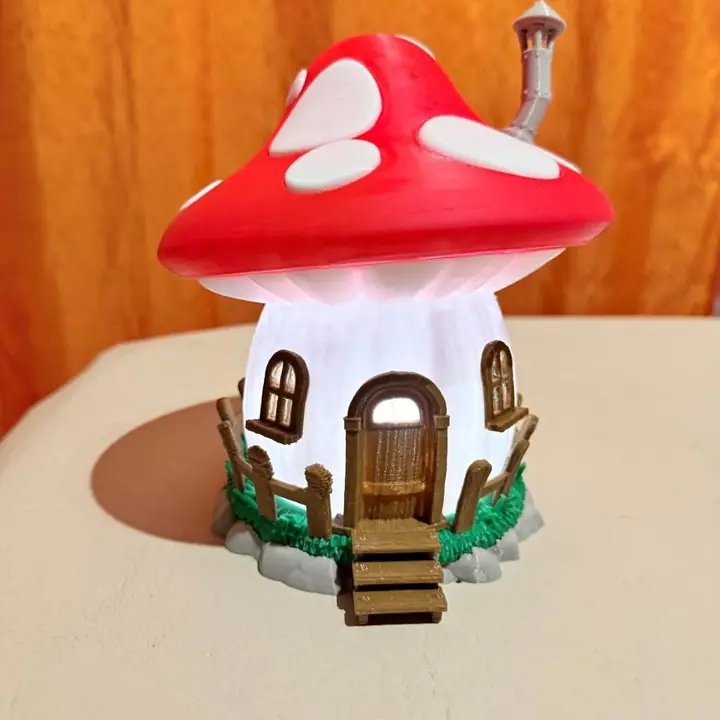 Lámpara Decorativa “Casita Hongo”