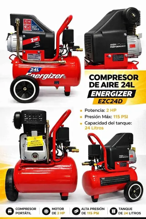 Compresor de aire energizer 24 lts