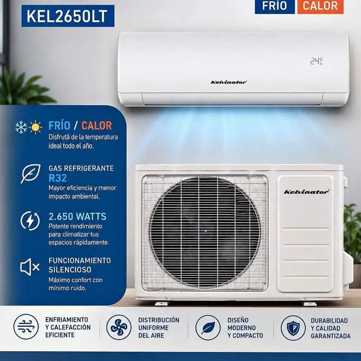 Aire acondicionado kelvinator - 2.650W