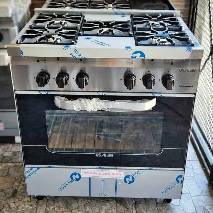 Cocina industrial compacta – 5 hornallas | alta resistencia y rendimiento