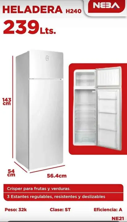 Heladera neba (H240)