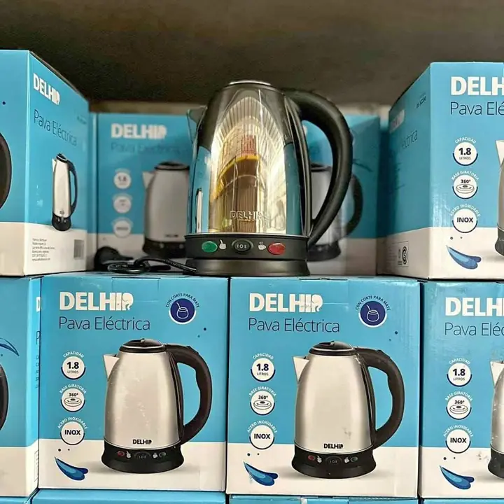 DELHI Pava Eléctrica – 1.8L | Corte Automático | Control de Temperatura