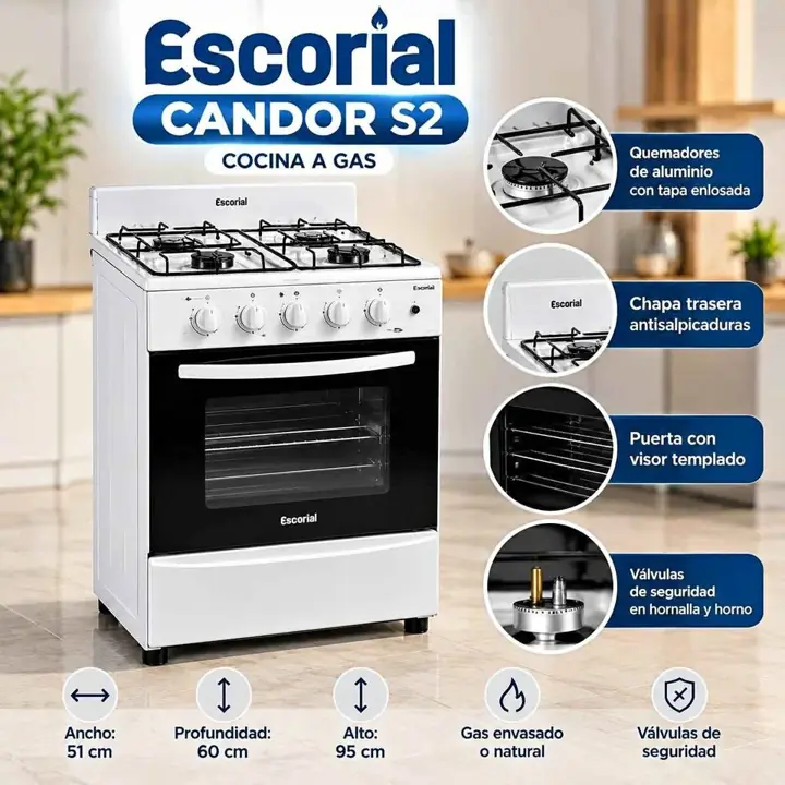 Cocina Escorial candor S2 blanca