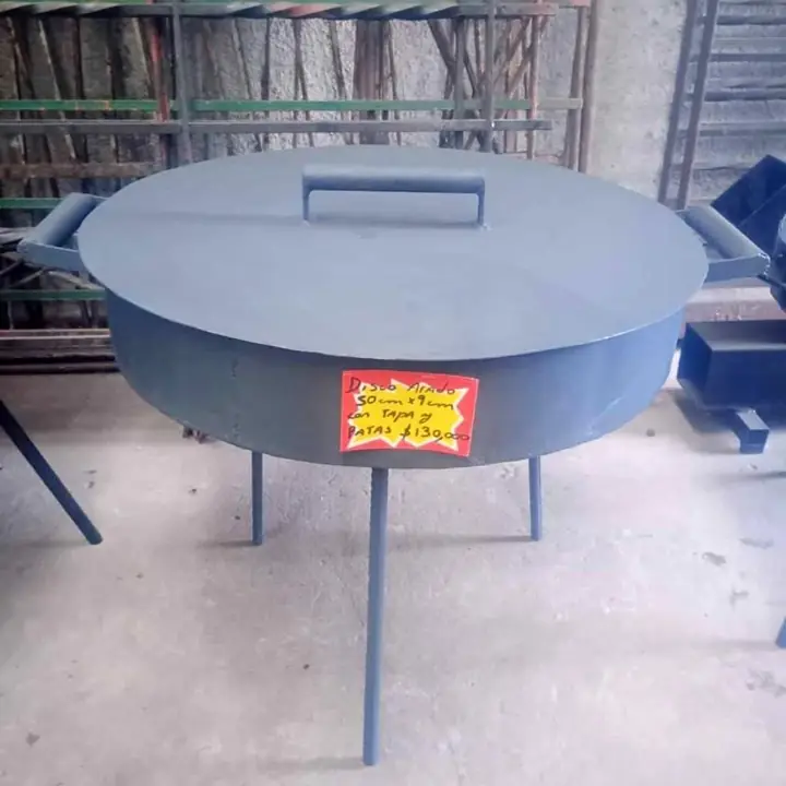 Disco de arado de 50cm x 9cm con tapa y patas desmontables