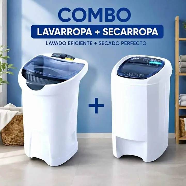 Combo lavarropas y secarropas Wanke