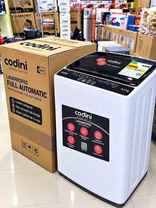 Lavarropas automático Codini 4,5 KG - full automatico en cuotas