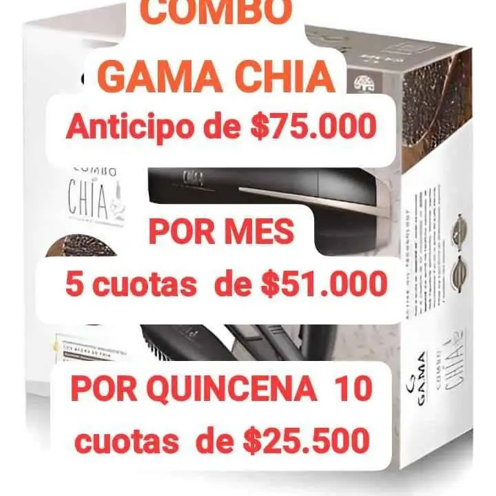 Combo gama chia a pagar