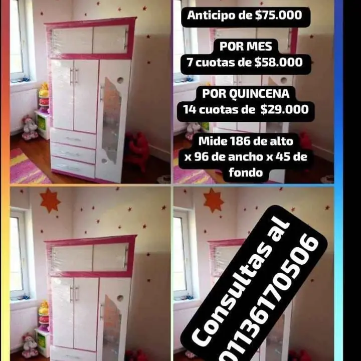 Ropero Espejo Largo a pagar