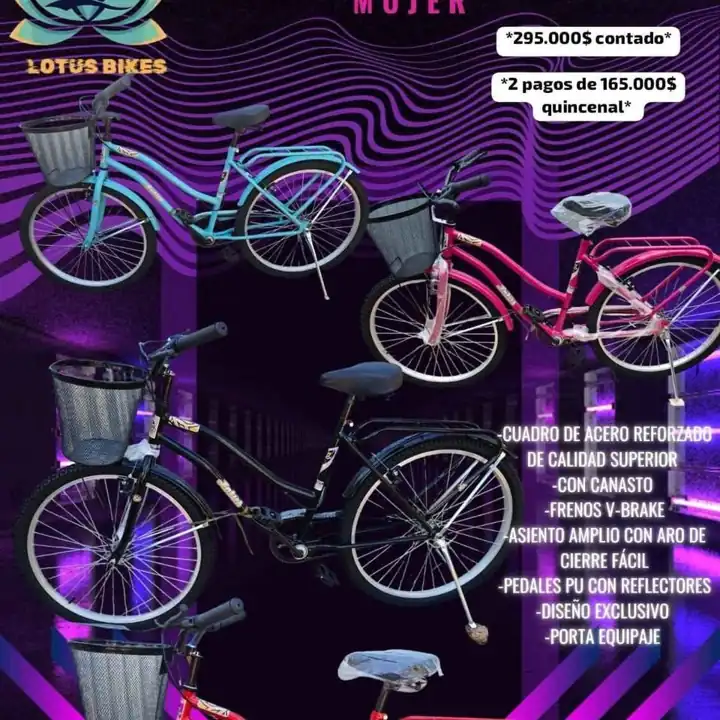 Bicicleta de mujer rodado 26 al contado o en 2 cuotas quincenales