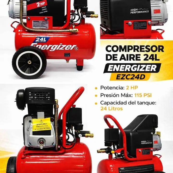 Compresor de aire energizer 24 litros