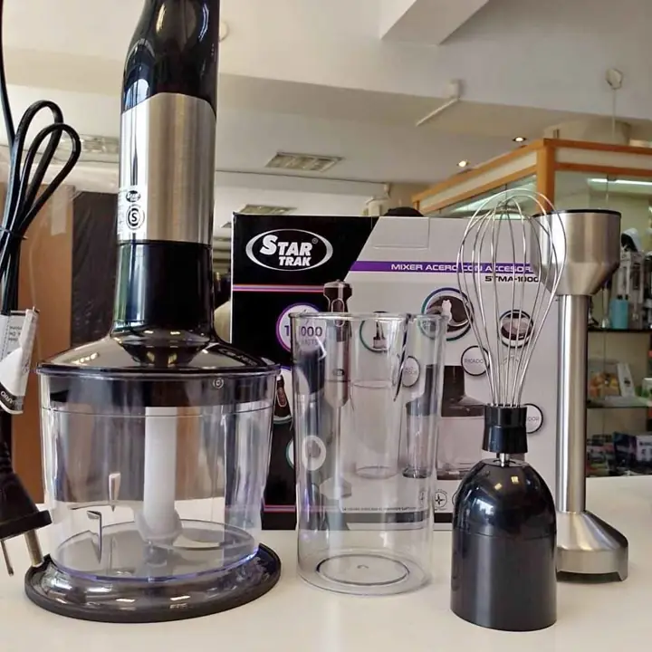 ¡Super precioooo! mixer de acero con accesorios