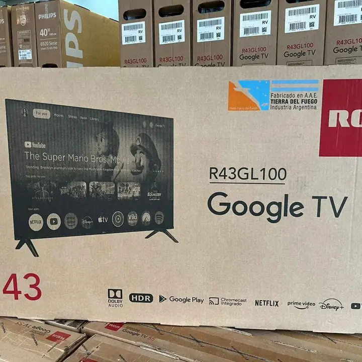 SMART TV RCA de 43” Sistema operativo Google TV