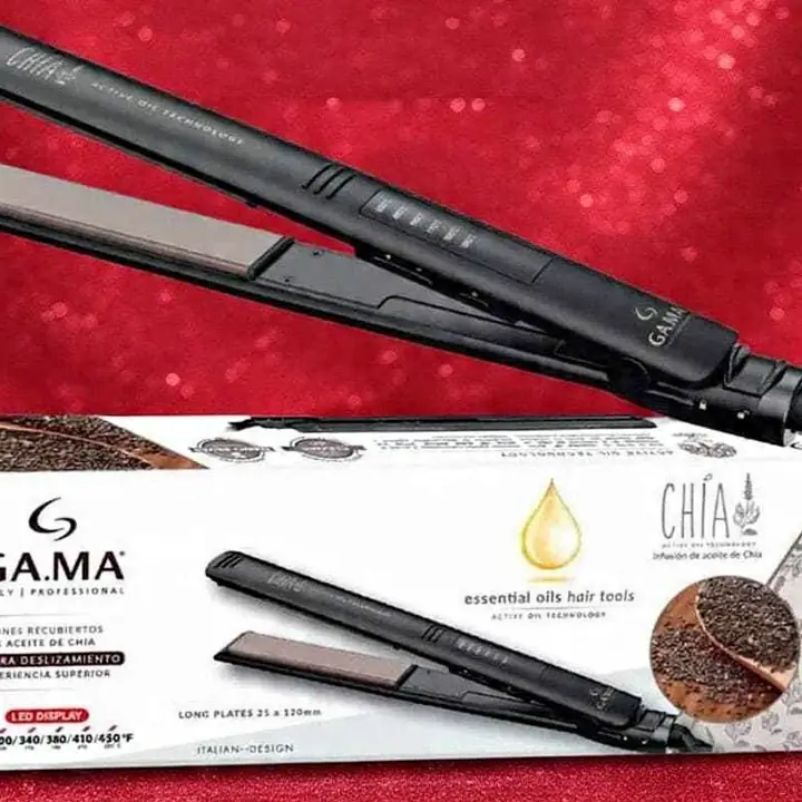 Plancha alisadora ga.ma chía essential oils