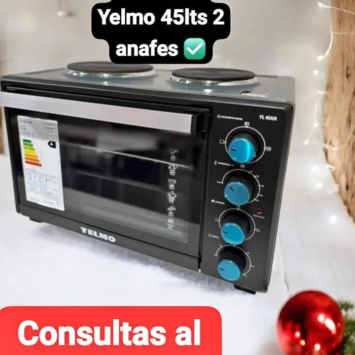 Horno Eléctrico Yelmo 45lts 2 anafes a pagar