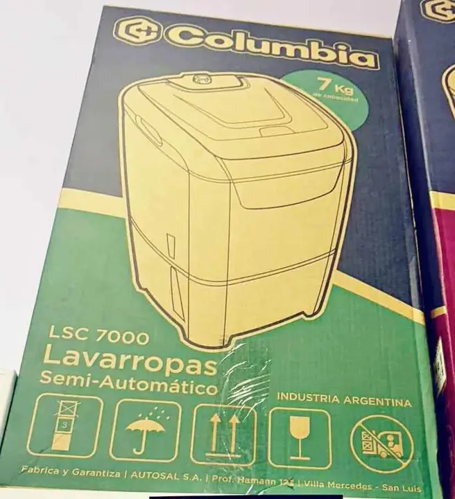 Lavarropas Columbia semiautomatico! 7kg de capacidad