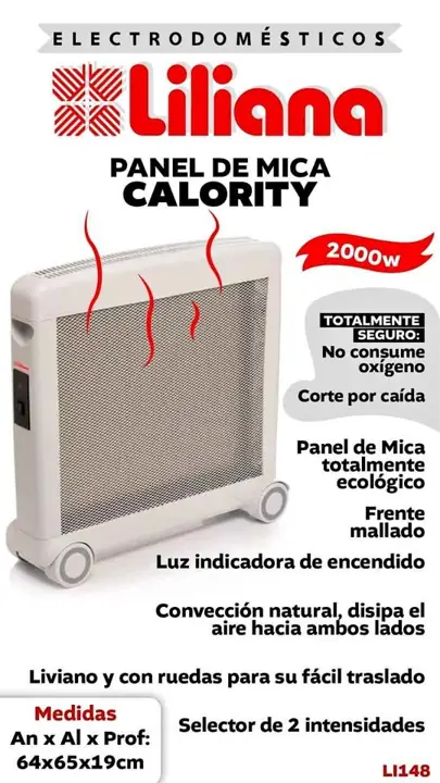 Estufa panel radiante Liliana