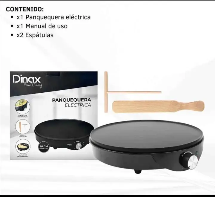 Panquequera Electrica Dinax 800W C/Accesorios