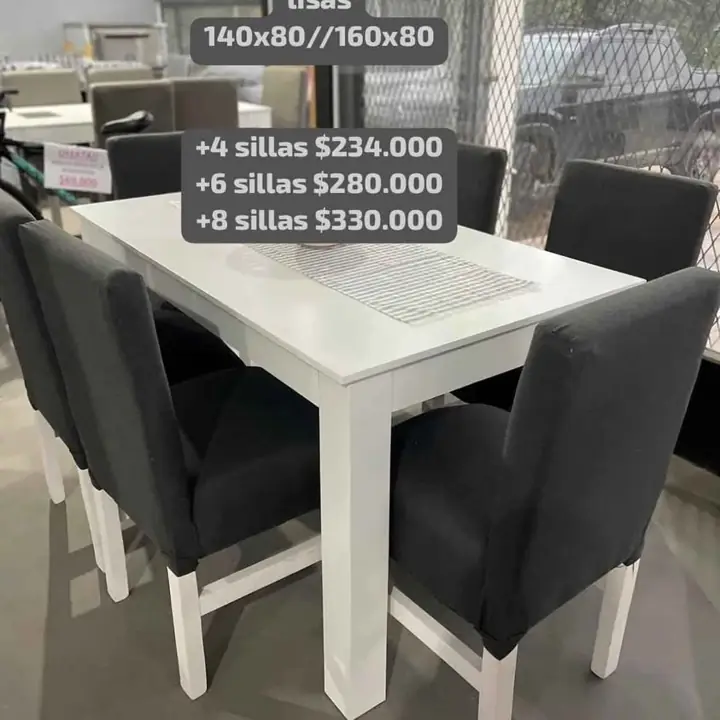 Mesa fija + sillas