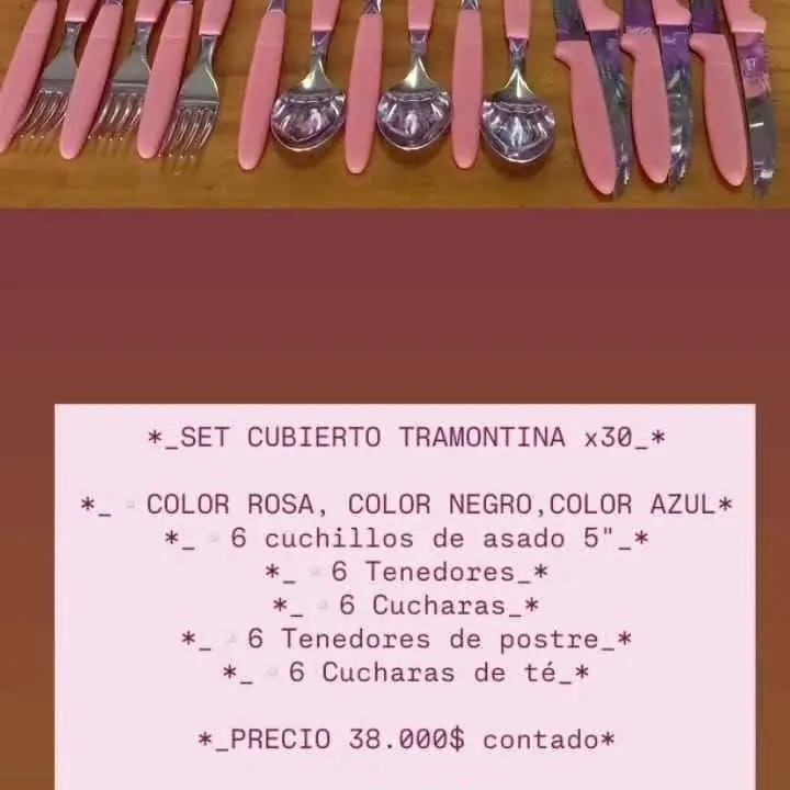 Set de cubiertos Tramontina
