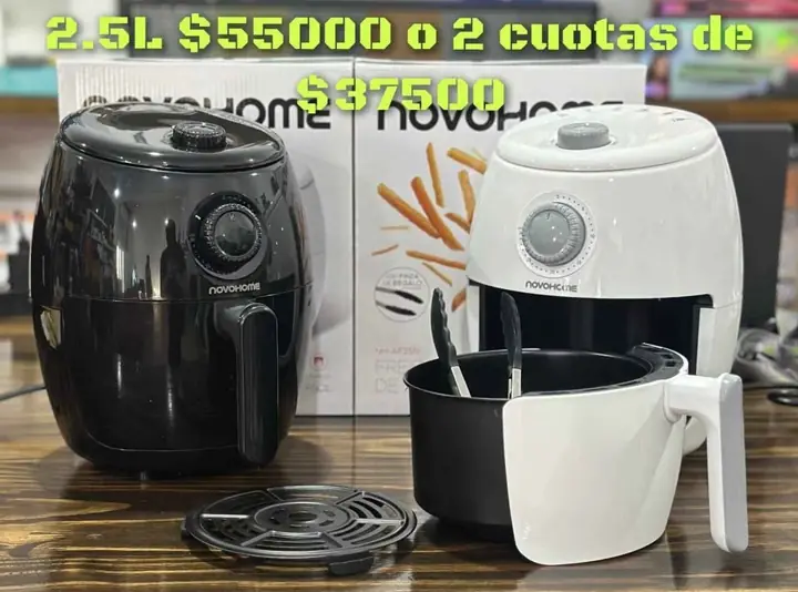 Freidora de aire Novohome de 2.5 litros