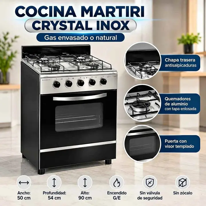 Cocina martiri crystal inox