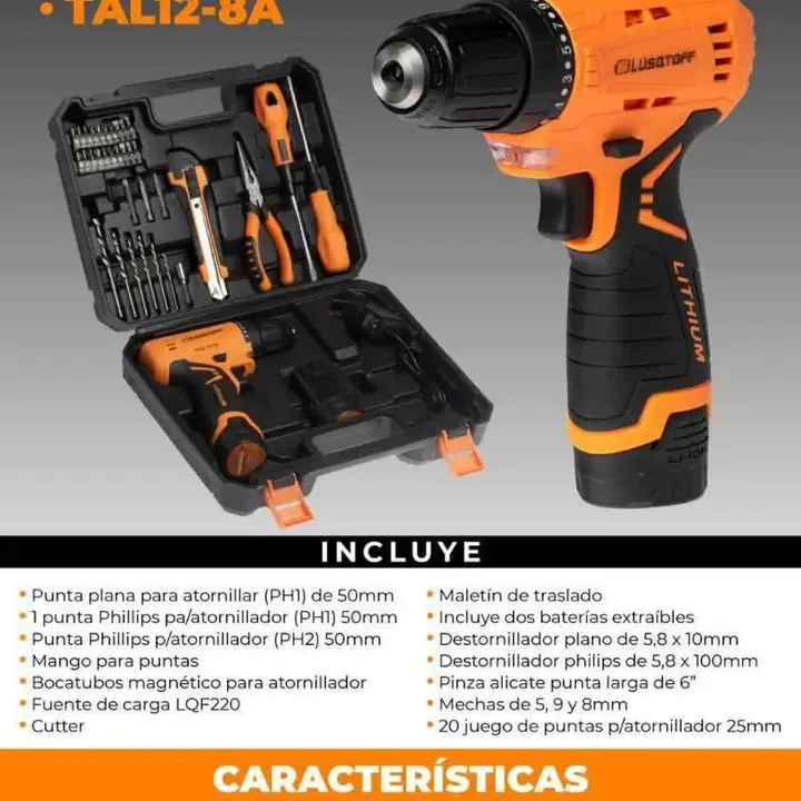 Taladro Atornillador 12v