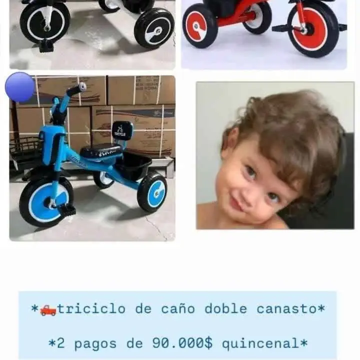 Triciclo de caño doble (pago quincenal')