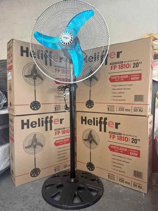 Ventilador de pie heliffer 20” – palas de metal
