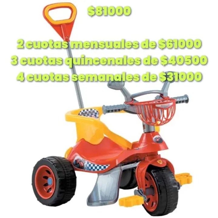 Triciclo infantil Biemme modelo Super Cross