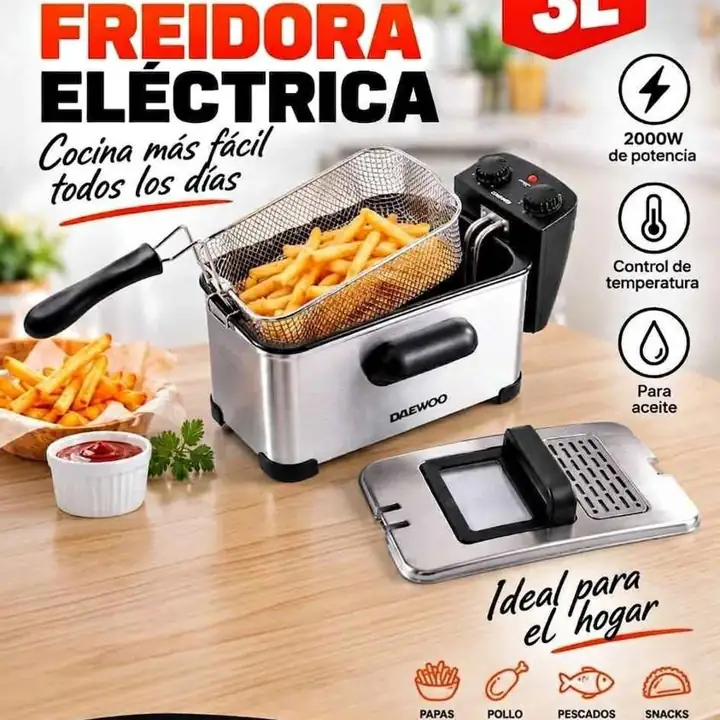 Freidora eléctrica Daewoo 3L